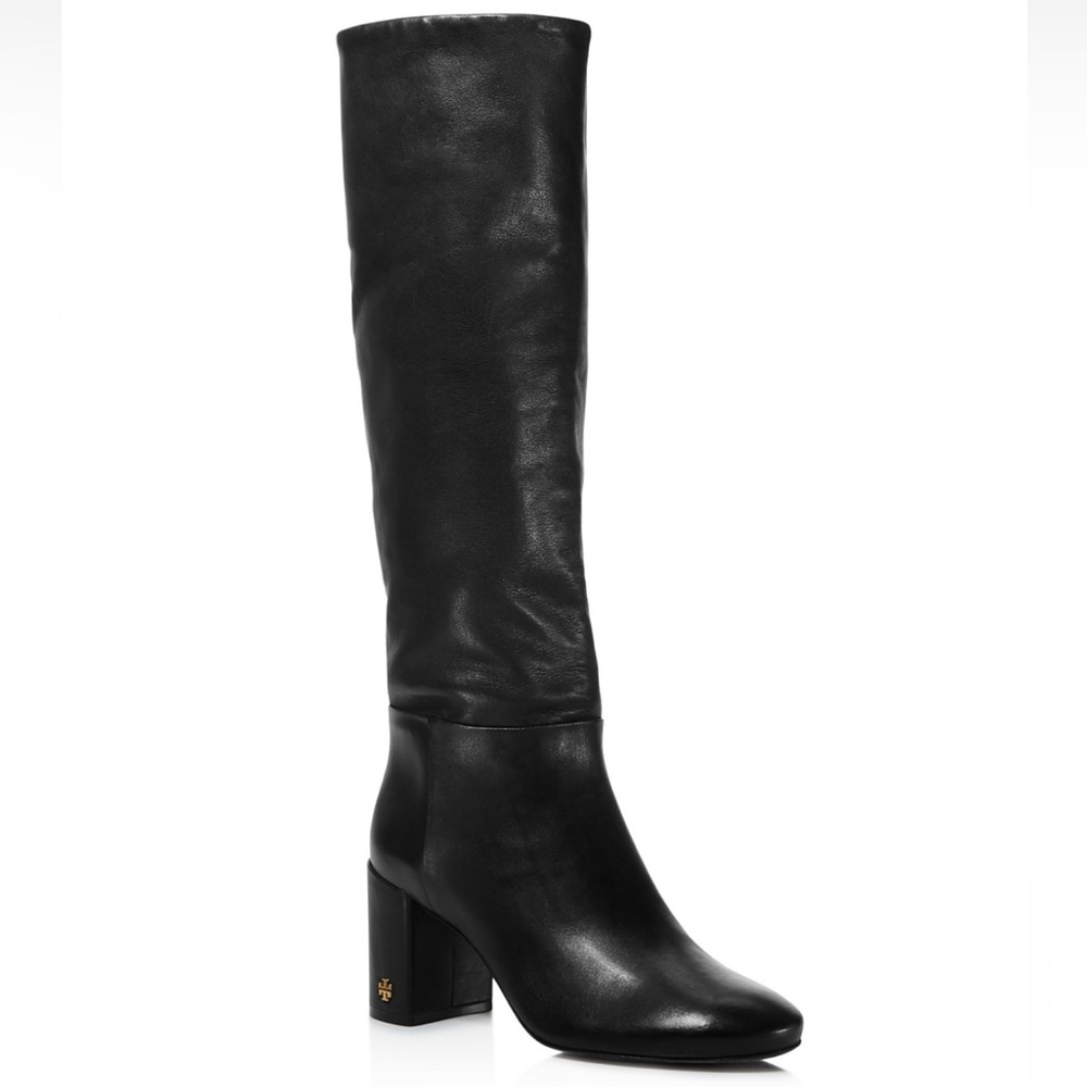 Kate Spade Black Heeled Leather Boots